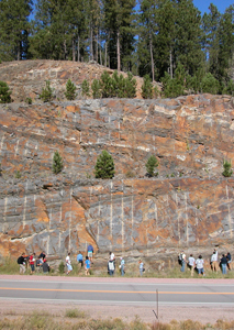 Recumbent fold, Black Hills, South Dakota